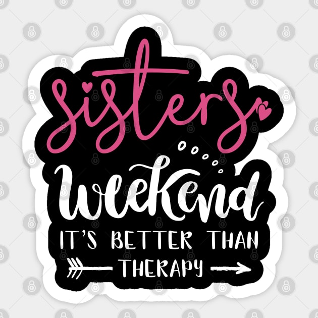 Sisters Weekend 2024 Girls Trip 2024 Weekend Summer Vacation Sticker by Sowrav